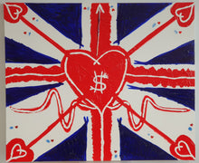 Load image into Gallery viewer, Union Jack(heart) $ painting (2019).
