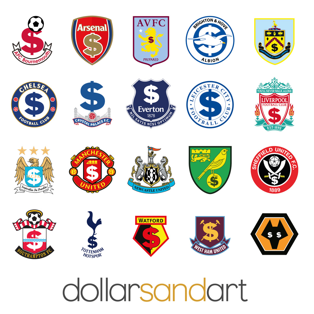Premier League 2023/2024 Lucky Crests all in one