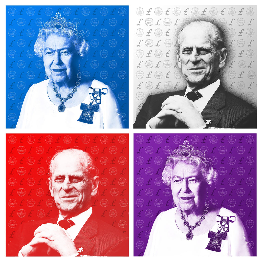 Royal Platinum disruptives H.R.H The Queen & Prince Philip