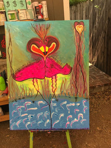55. Focused Flamingoes