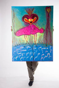 55. Focused Flamingoes