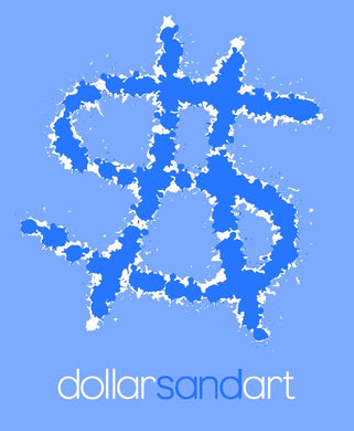 Blue on blue Dollarshot print