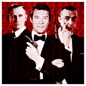 Bond - Triptych Fine Art Print with the best 3 bonds